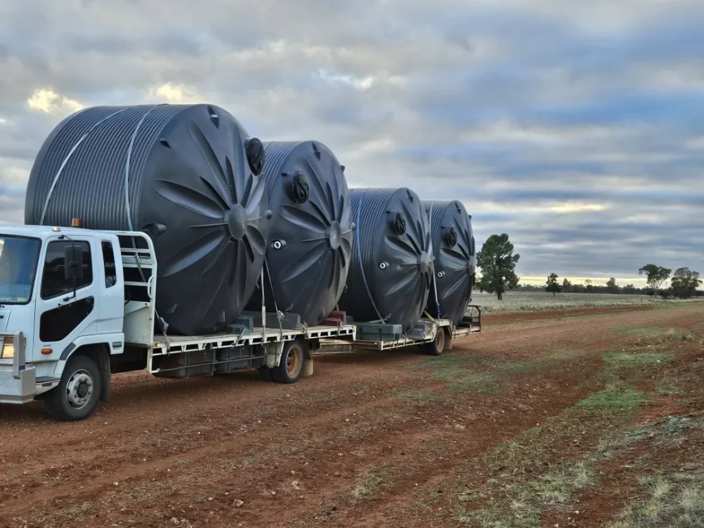 Custom poly tank solution built for Australian farm or industrial application