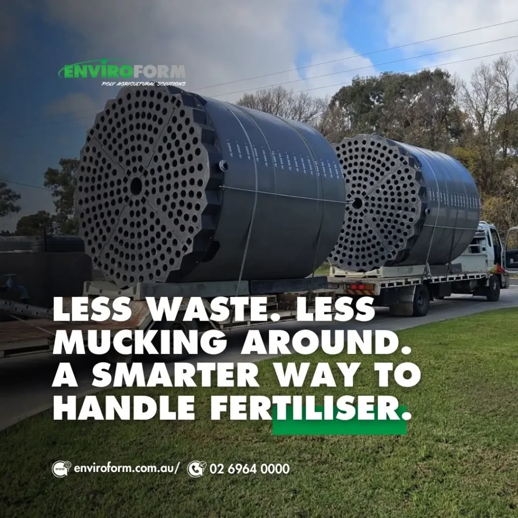 Enviroform fertiliser mixing system for Australian farm operations